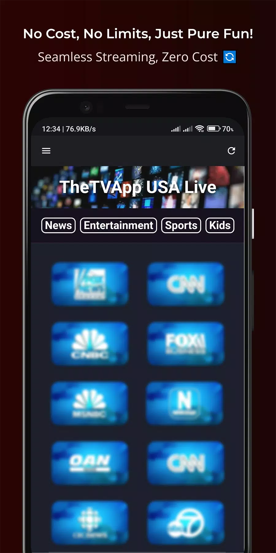TheTVApp USA Live स्क्रीनशॉट 1