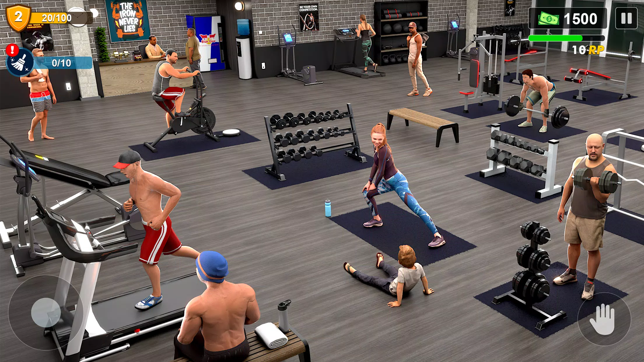 Workout Gym Simulator Game 24 스크린샷 1