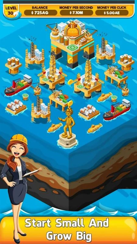 Oil Tycoon 2: Idle Miner Game Скриншот 0