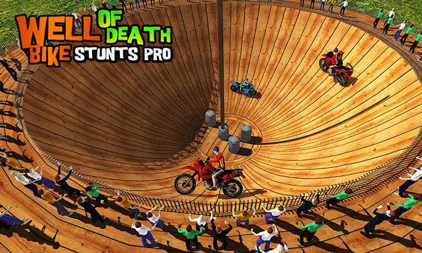 Well of Death Bike Stunts Ride スクリーンショット 2