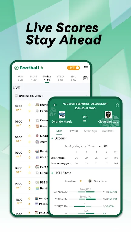Xscorez - Euro Live Scores スクリーンショット 1
