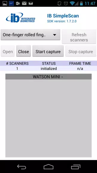 IBSimpleScan स्क्रीनशॉट 1