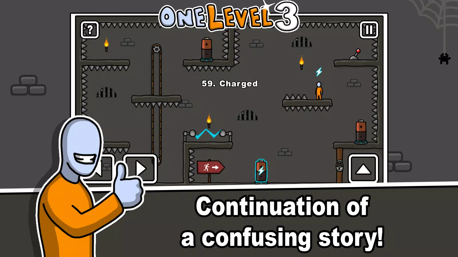 One Level 3 Stickman Jailbreak Скриншот 0