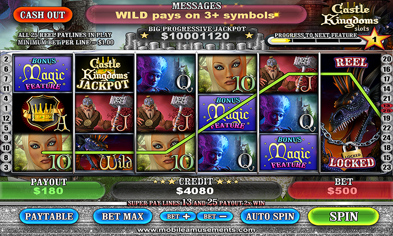 Castle Kingdoms Magic Dragon Legend Slots FREE 스크린샷 0