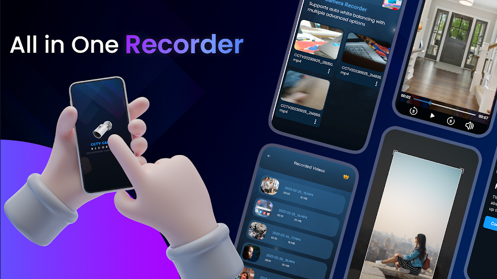 CCTV Camera Video Recorder App Скриншот 1