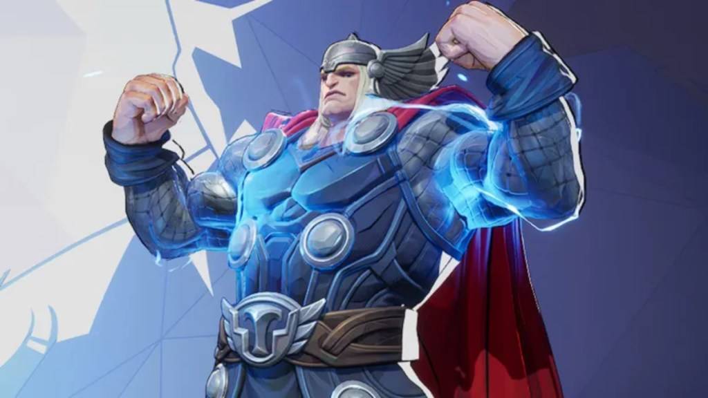 Thor flexiona em seu renascimento de Ragnarok Skin