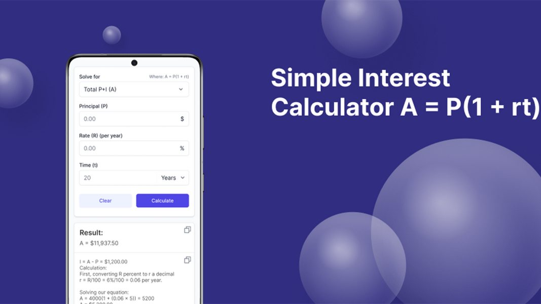 Simple Interest Calculator Screenshot 2