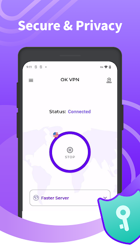 OK VPN - Secure & Fast Proxy Capture d'écran 0