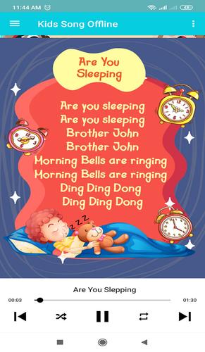 English Kids Songs- Offline Captura de tela 3