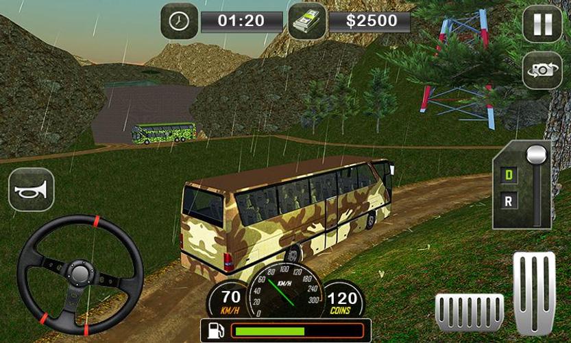 Army Bus Transporter Coach Fun Capture d'écran 2