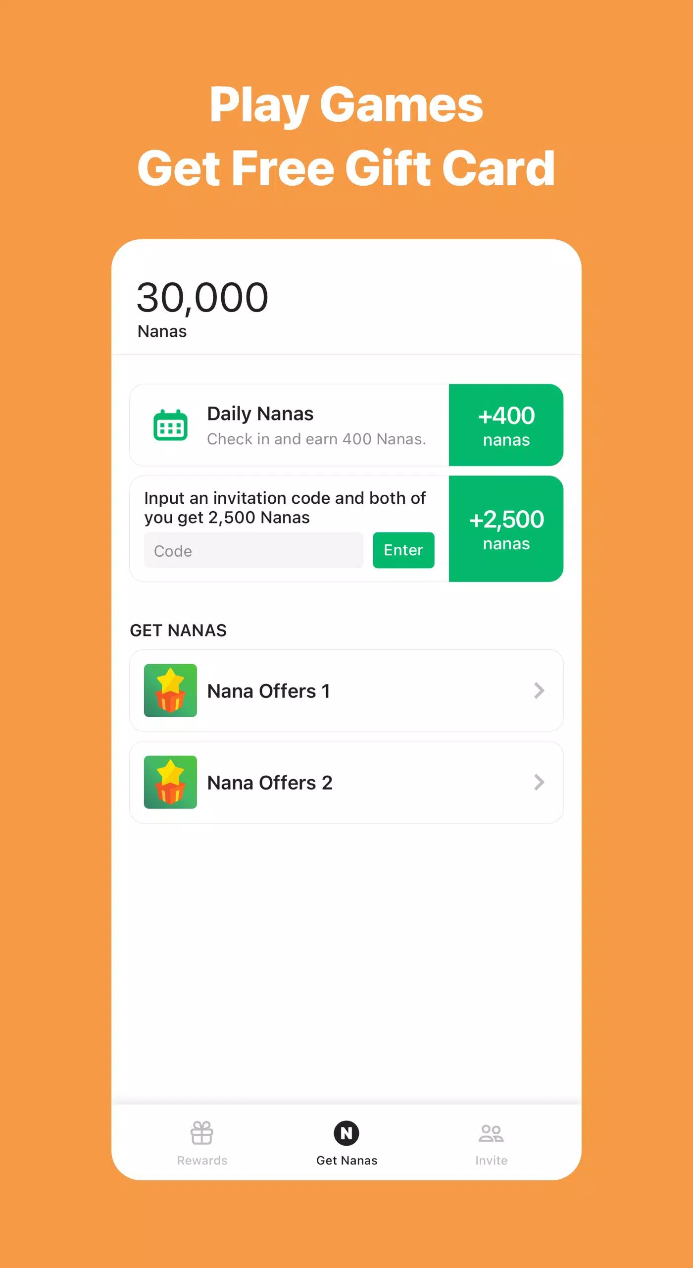 AppNana: Gift Cards Rewards Скриншот 2