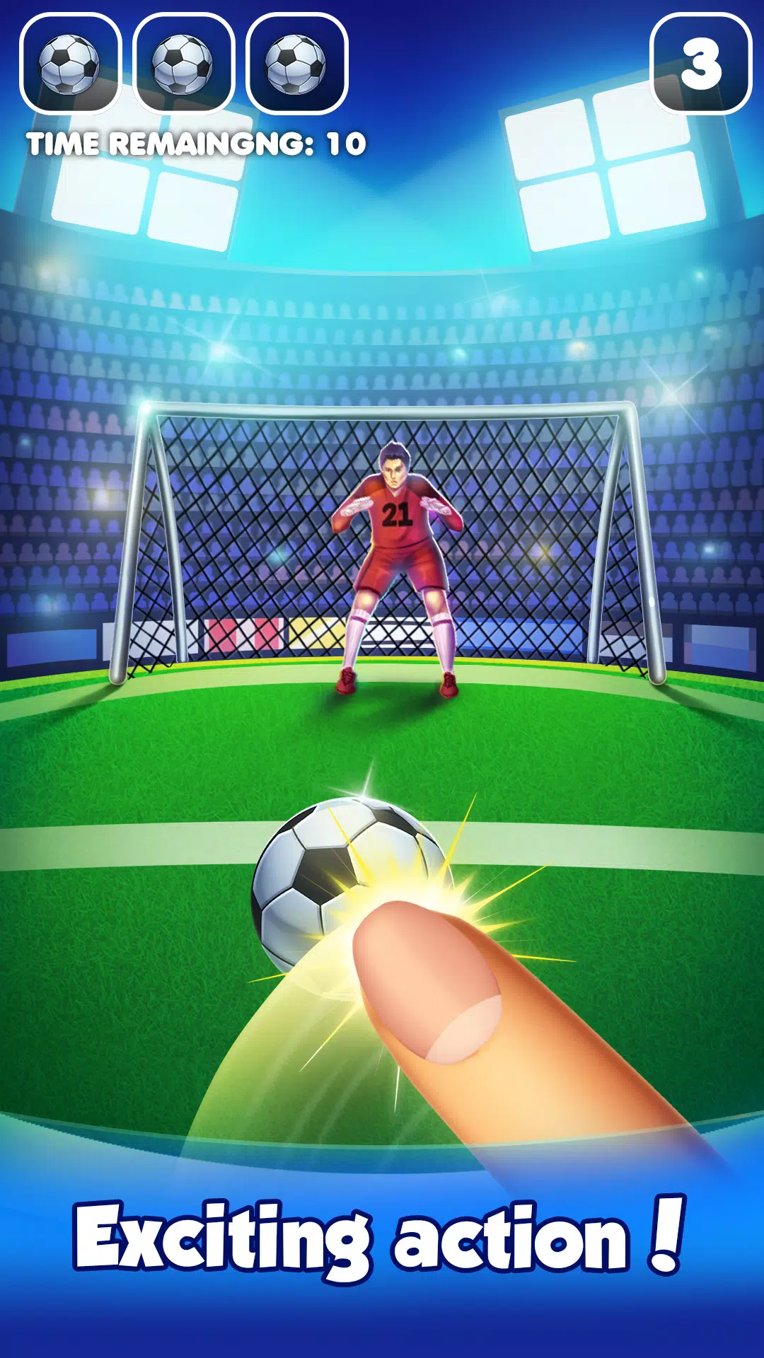 Flick Football : Soccer Game 스크린샷 0