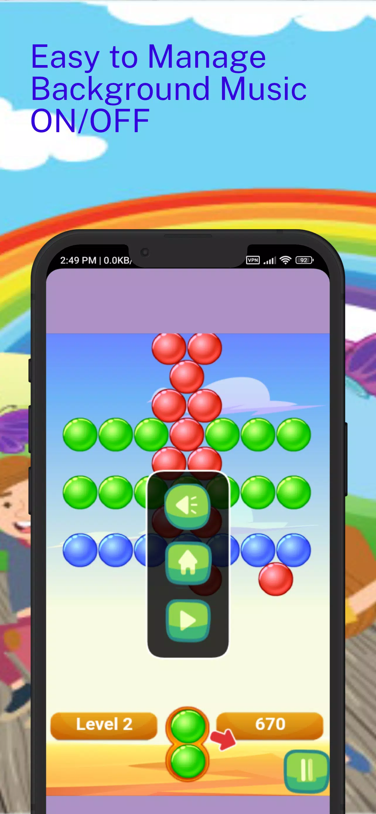 Sky Bubble Shooter : Rainbow 스크린샷 3