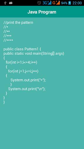 Java Program Capture d'écran 0