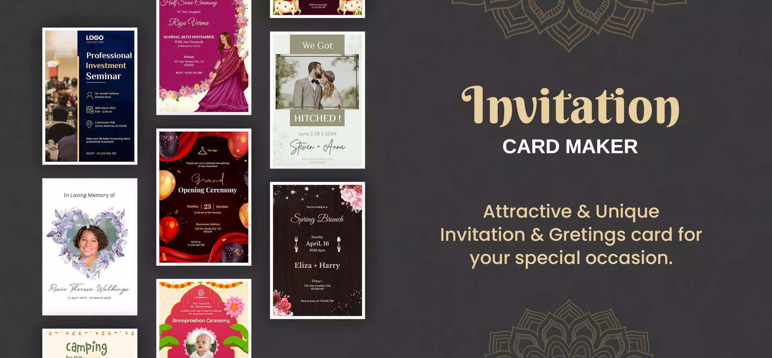 Invitation Card Maker & Design应用截图第0张