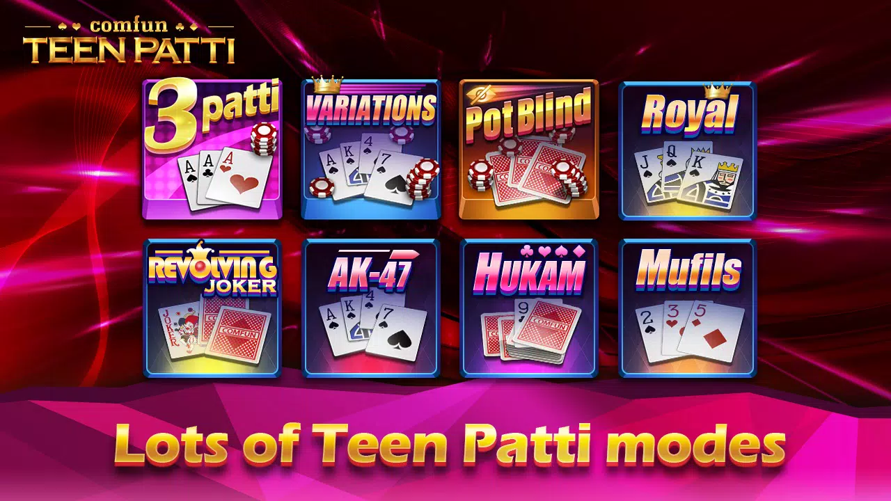 Teen Patti Comfun Card Online Скриншот 1