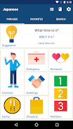 Learn Japanese Phrases Captura de pantalla 0