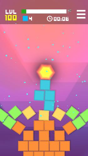 Hexagon Tower Balance Blocks Capture d'écran 1