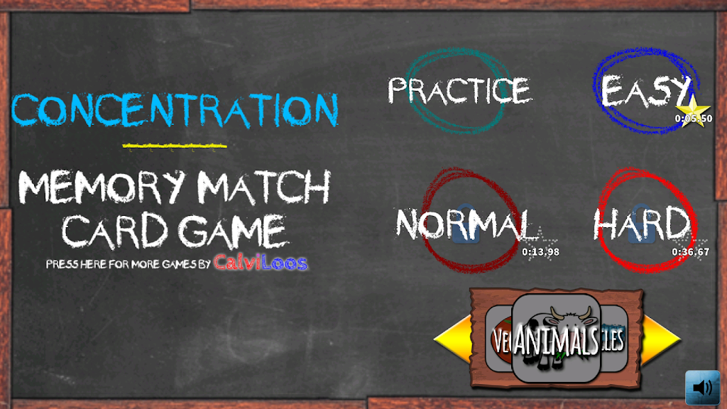 Concentration Memory Match Brain Game Captura de pantalla 0