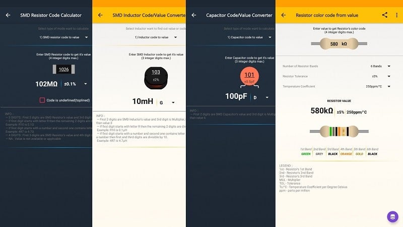 ElectroCalc スクリーンショット 1