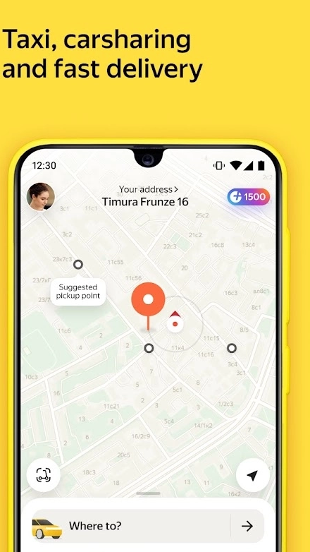 Yandex Go: taxi and delivery Capture d'écran 1