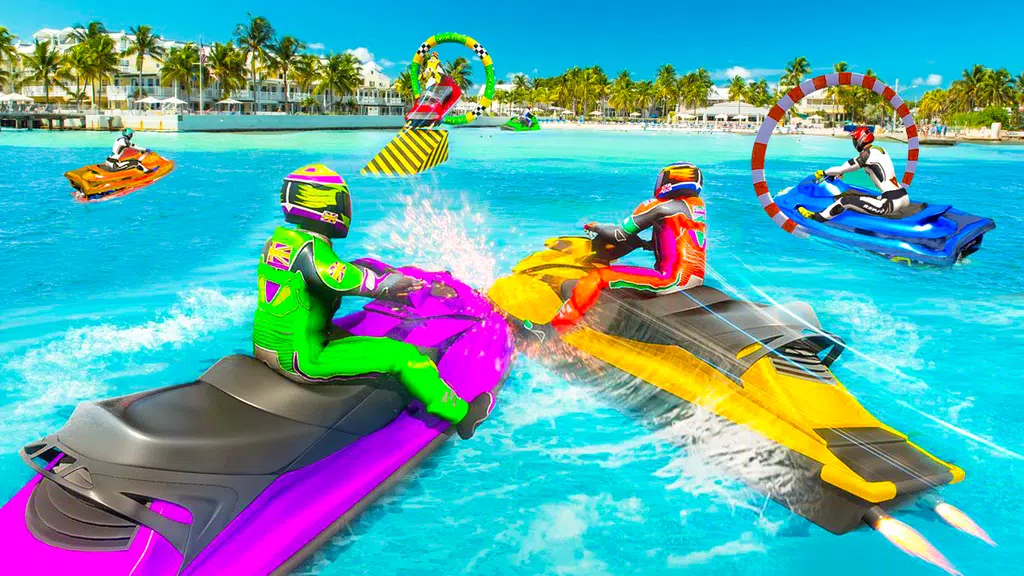 Jet Ski Racing Simulator Games Captura de tela 1