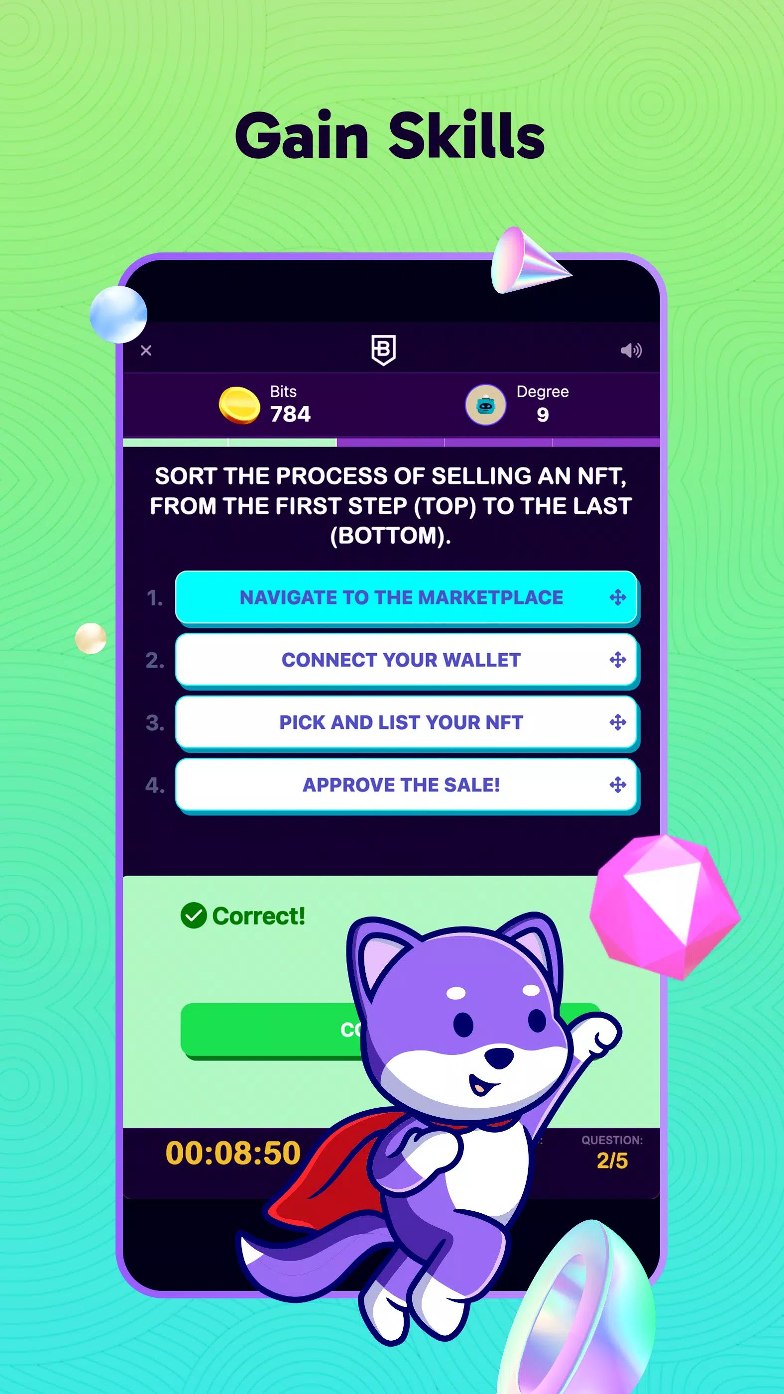 BitDegree: Play & Earn Crypto Screenshot 2