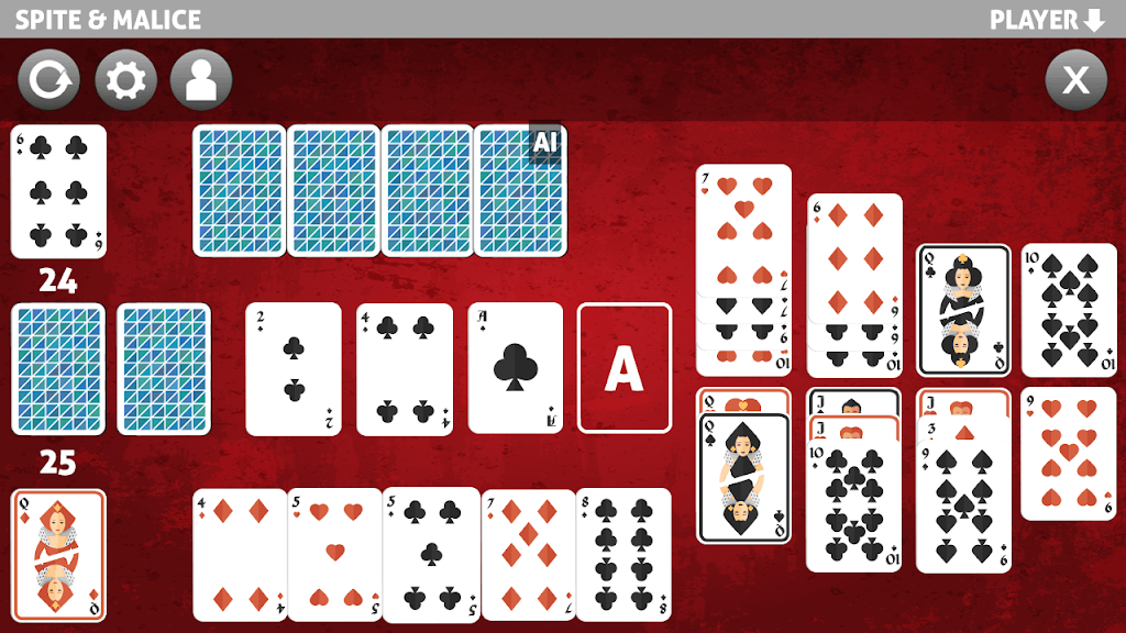 spite and malice card game スクリーンショット 0
