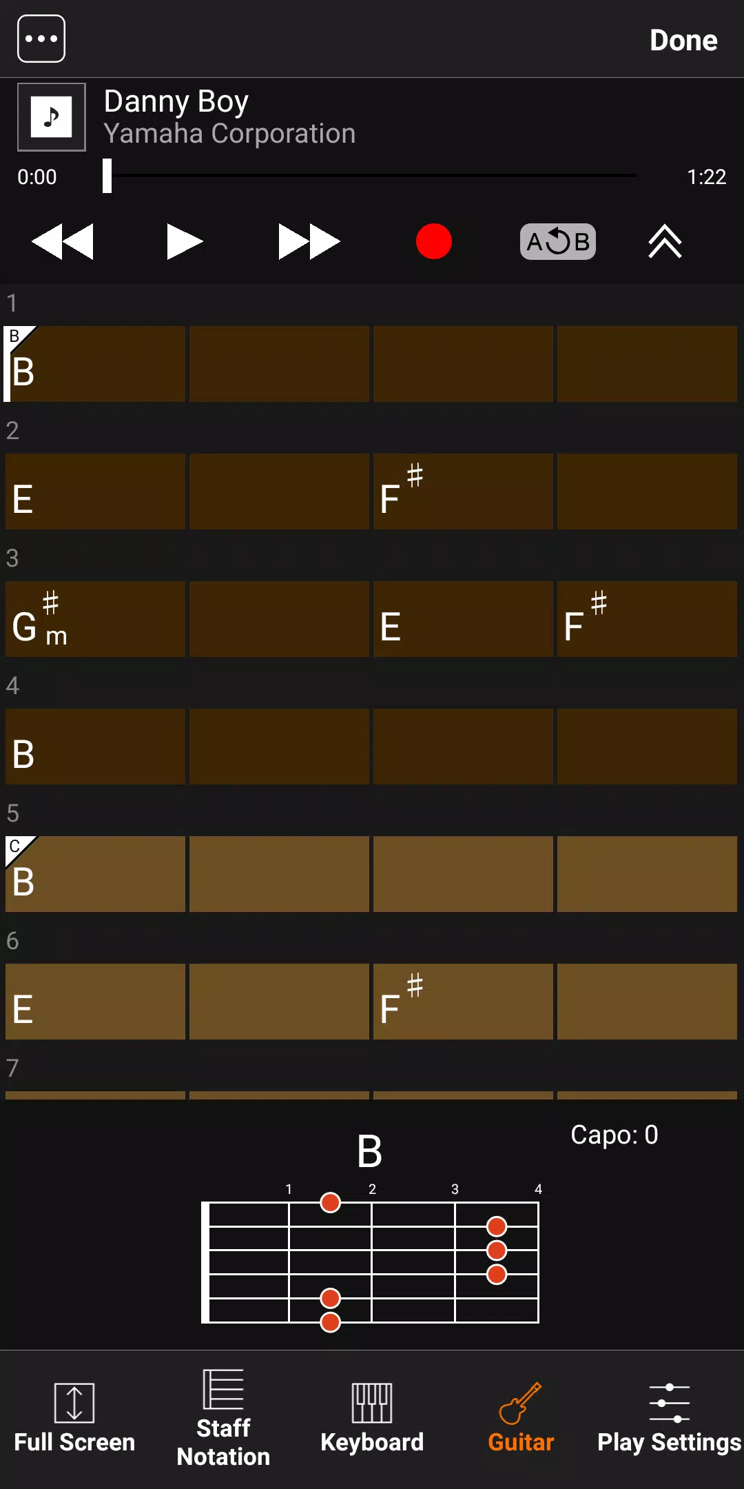 Chord Tracker應用截圖第2張