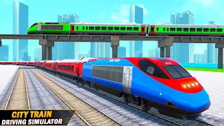 City Train Driving Train Games Screenshot 3