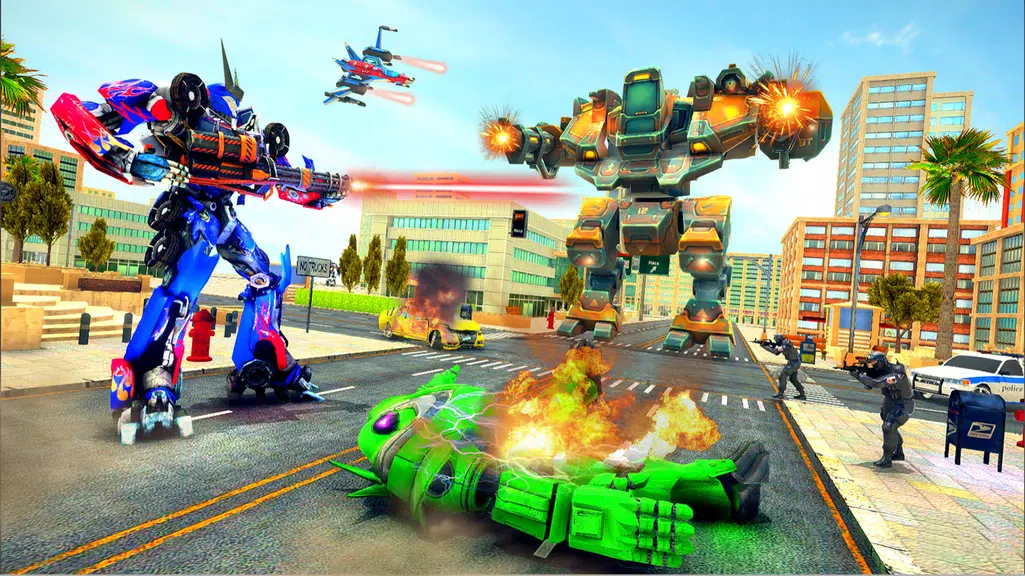 Truck Robot Transform Game स्क्रीनशॉट 1