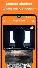 Pulpy VPN Unlimited VPN Proxy Captura de tela 1