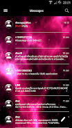 SMS Messages GlassNebula Theme Скриншот 2