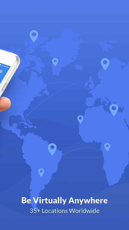 Free VPN Proxy & Hotspot WiFi security - SaferVPN Captura de tela 1