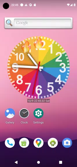 Rainbow Clock 스크린샷 1