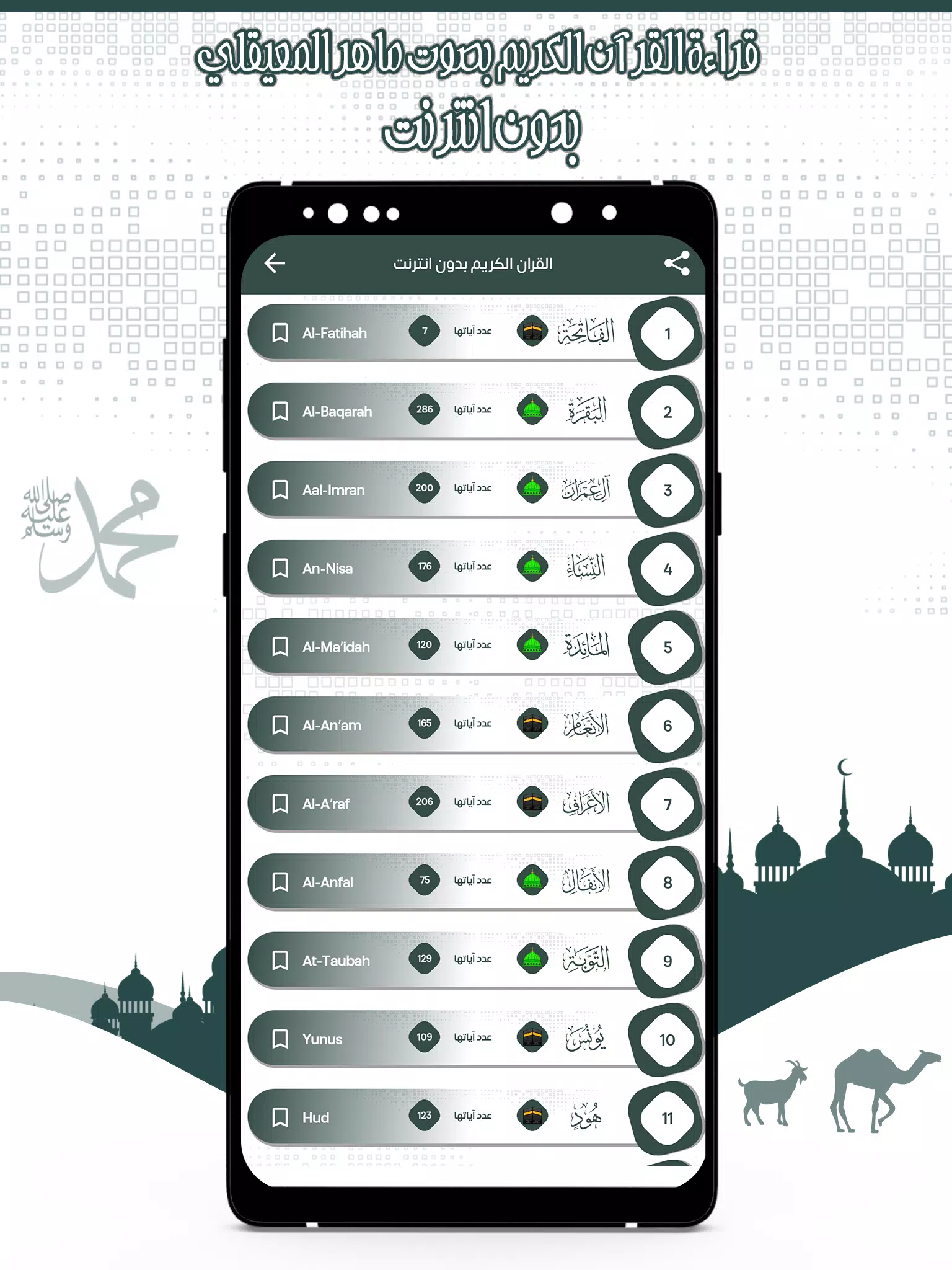 قرأن كامل ماهرالمعيقلي بدون نت應用截圖第3張