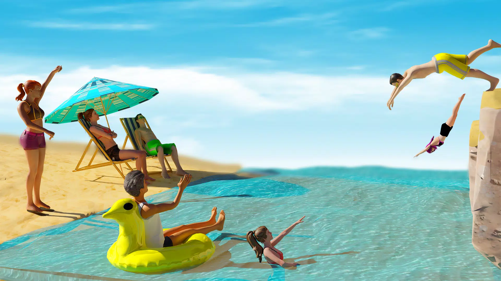 Cliff Flip Diving 3D Flip应用截图第0张