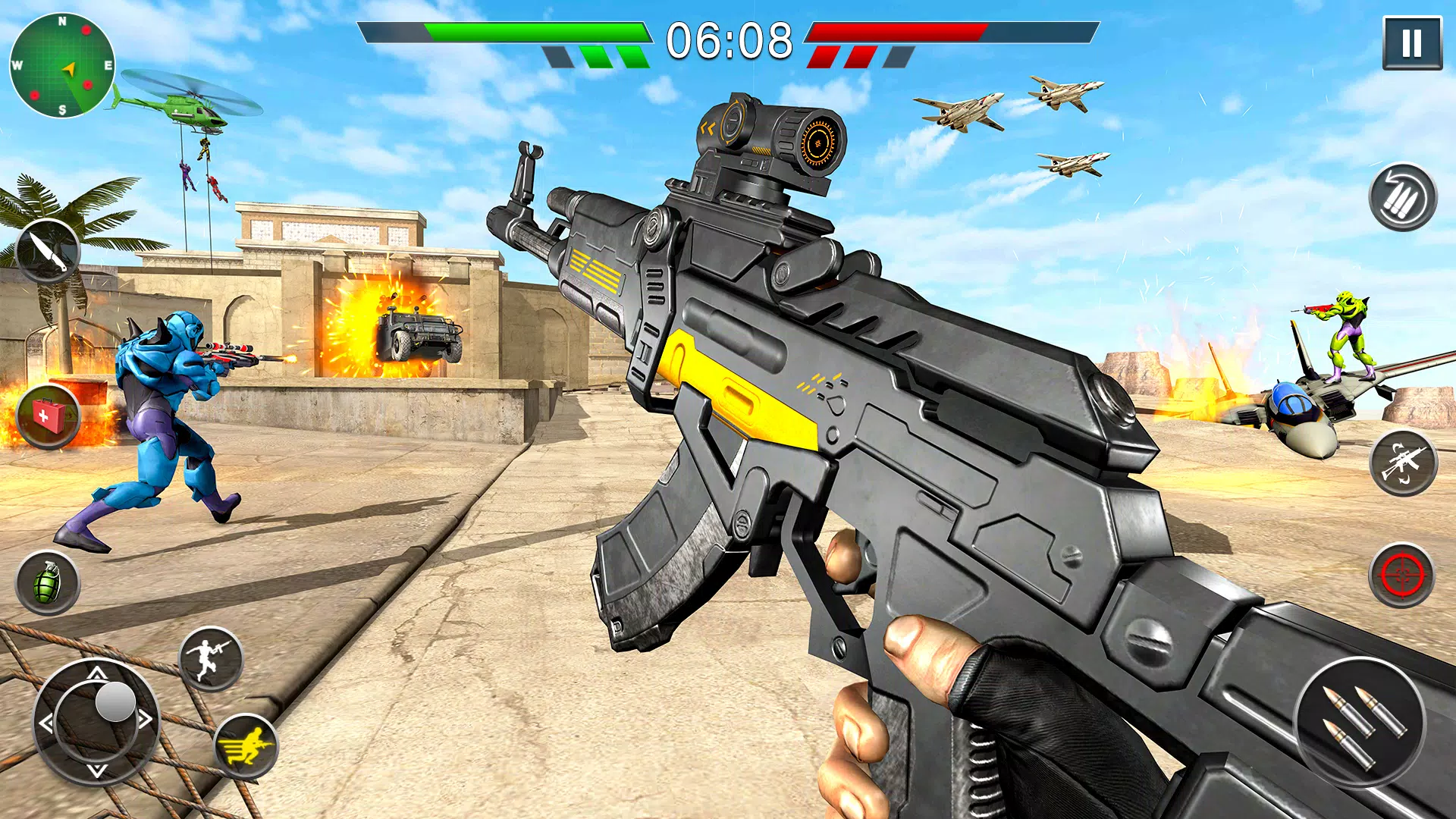 Robô fps jogos de arma de tiro Captura de tela 1