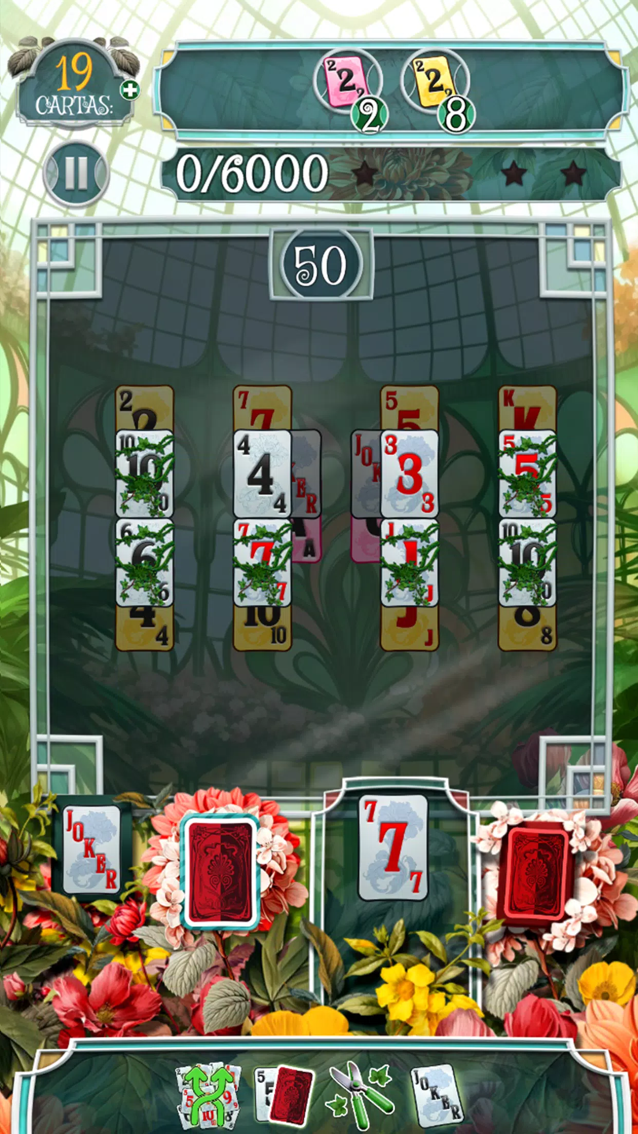 Greenhouse Solitaire TriPeaks स्क्रीनशॉट 0