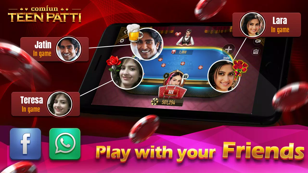 Teen Patti Comfun Card Online Скриншот 0