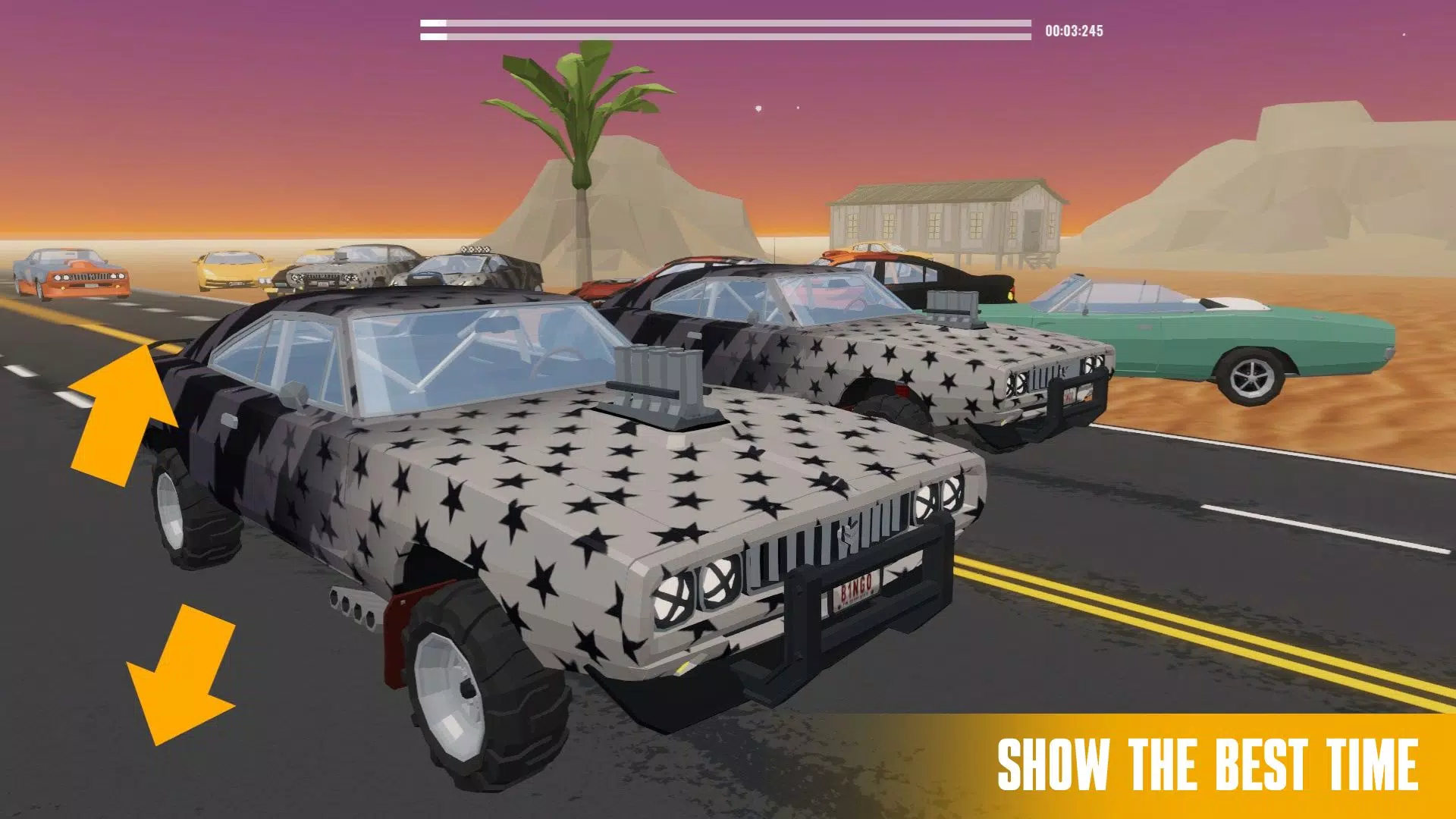 Drag Racing Polygon 3D + Cases Screenshot 0