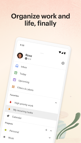 Todoist : to do list et agenda Capture d'écran 0