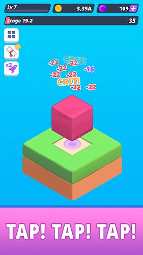 Tap Tap Cube - Idle Clicker應用截圖第1張