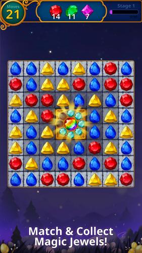 Jewels Magic: Mystery Match3 Captura de pantalla 0