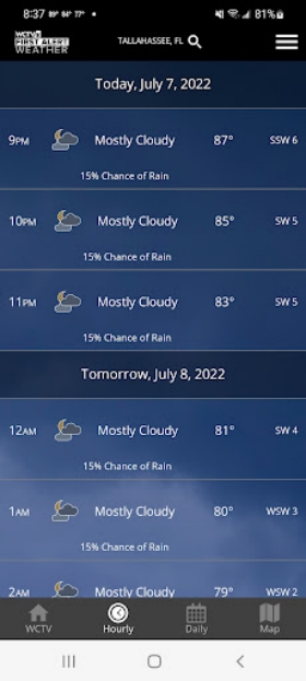 WCTV First Alert Weather Captura de pantalla 0