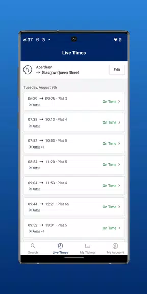ScotRail Train Times & Tickets スクリーンショット 3