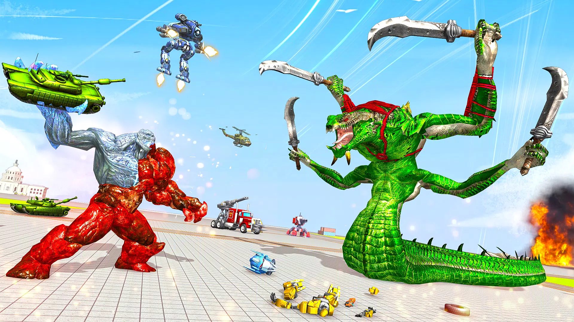 Snake Robot Game - Stone Robot Captura de tela 0