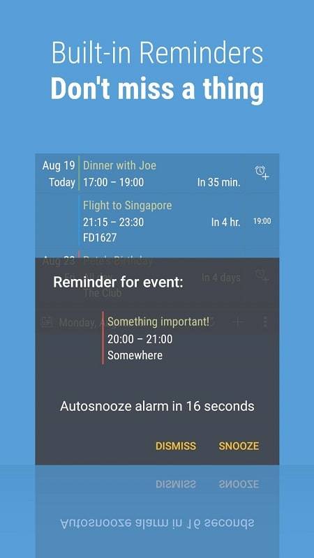 Calendar Widget: Month/Agenda應用截圖第1張