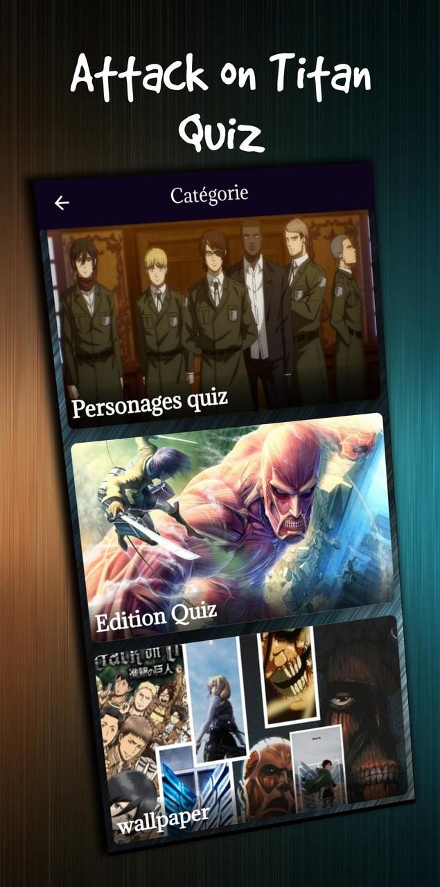 attack on titan character quiz Captura de pantalla 1