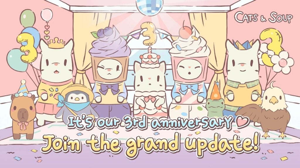 Cats & Soup, 새로운 Cat 추가 기능으로 3주년 기념